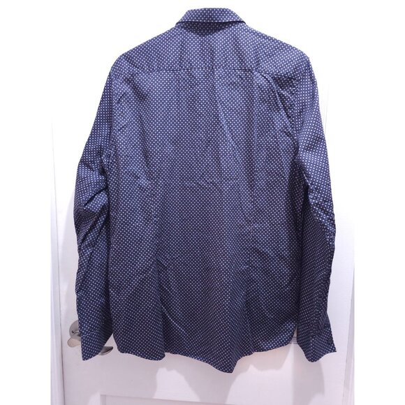 Ted Baker London Mens Button-Up Shirt Size 5 Blue Long Sleeve Pattern - Picture 3 of 9